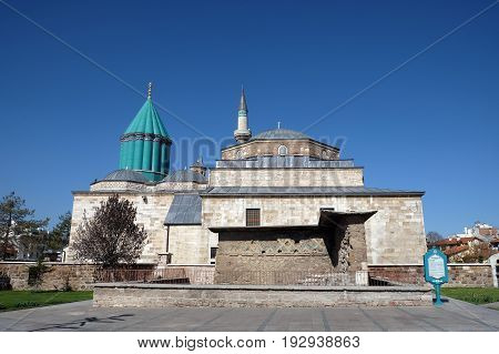 Mevlana museum and mosque in Konya, Turkey