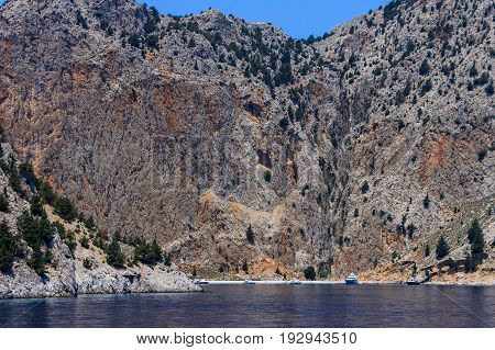 Mountains Of Rhodes, Greece.