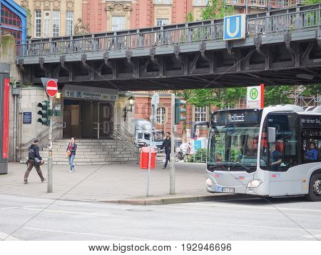 S Bahn (s Train) In Hamburg