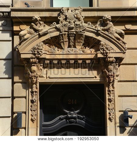MONTREAL QUEBEC CANADA 06 12 17: : Details of Art Nouveau is an international style of art, architecture and applied art, especially the decorative arts, that was most popular between 1890 and 1910
