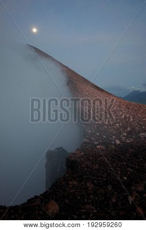 Volcan Telica Near Leon In Nicaragua, An Active Volcano