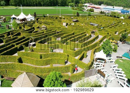The Labyrinth Of Evionnaz On Switzerland