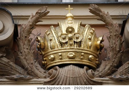 Crown, Kinsky Palace, Old town square, Prague
