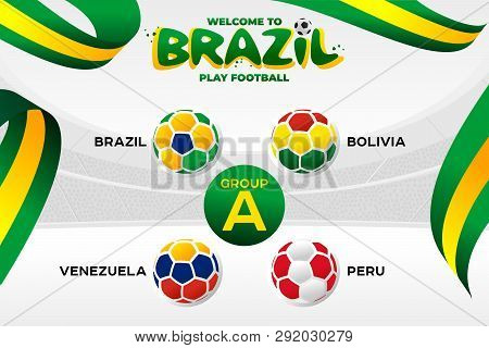 Vector Illustration Results And Standing Tables Scoreboard Championship Tournament In Brasil