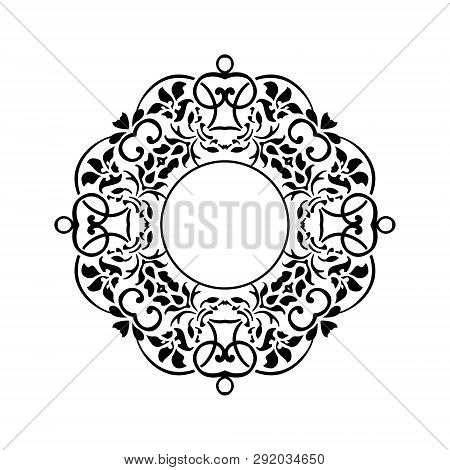 Vector Creative Drawing Decorative Ornament, Black Illustration