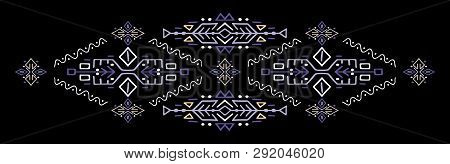 Ethnic Style Vector Illustration African Ornament Polynesian Handicraft Scandinav Embroidery