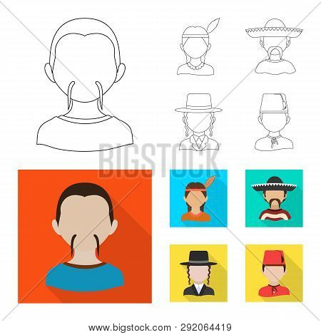 Vector Design Of Imitator And Resident Icon. Set Of Imitator And Culture Vector Icon For Stock.