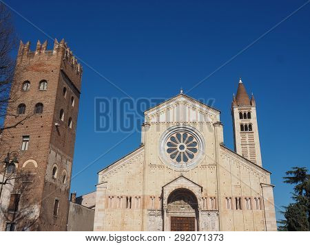 San Zeno Basilica In Verona