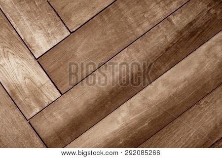 Patterned wooden floor textured background