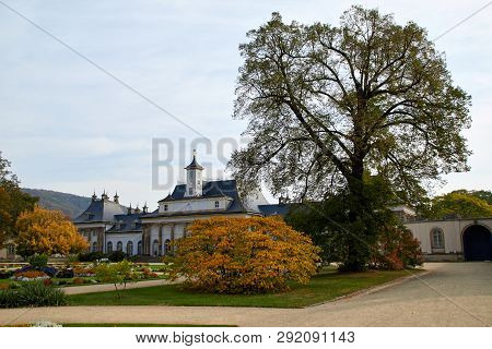 Dresden, Germany - October 10, 2018: Sightseeings Of Germany. Historical Buildings And Streets Of Dr
