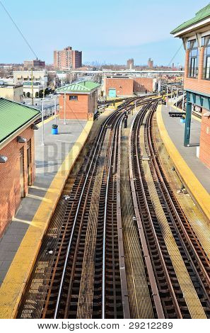 Coney Island - estación de metro de Stillwell Avenue, Brooklyn, Estados Unidos