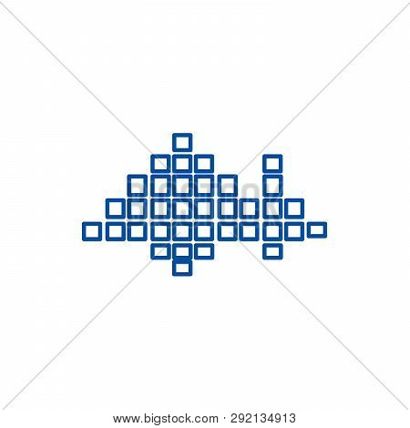 Sound Frecuency Line Icon Concept. Sound Frecuency Flat  Vector Symbol, Sign, Outline Illustration.