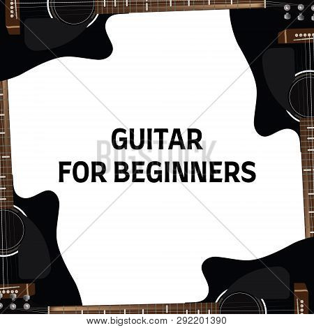 Guitar Lessons Leaflet And Brochure Design. Ready-made Promomaterials.
