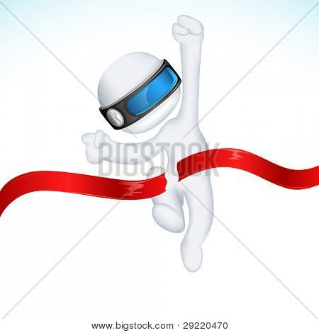 illustration af 3d mand i vektor fuldt skalerbar