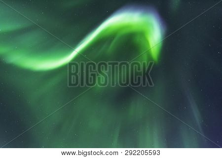 Aurora Borealis Dancing At Chena Lakes In Alska
