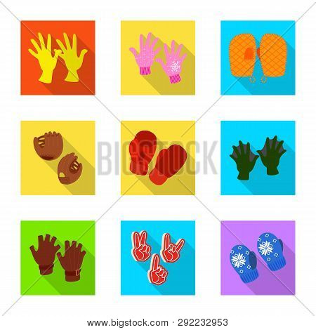 Vector Illustration Of Own And Textile Sign. Set Of Own And Safety Stock Vector Illustration.