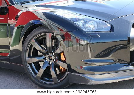 Kazan, Russia, May 26, 2018: Opening Of The Motorcycle Season - Auto-motor Show. Nissan Gtr