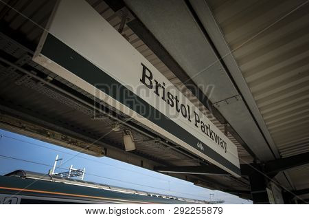 Bristol, United Kingdom, 21st February 2019, Platform Signage At Bristol Parkway Station