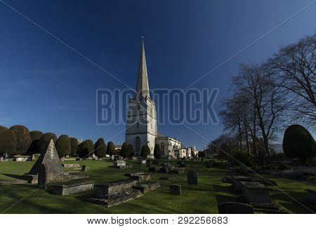 Painswick, Gloucestershire, Uk, 24th February 2019, St Marys Church In Painswick