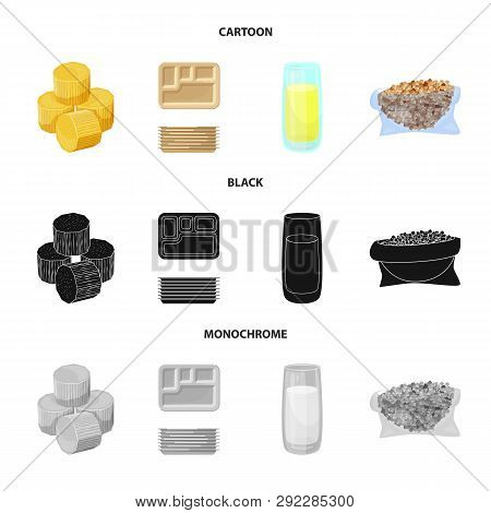 Isolated Object Of Farm And Agriculture  Icon. Collection Of Farm And Technology Stock Vector Illust