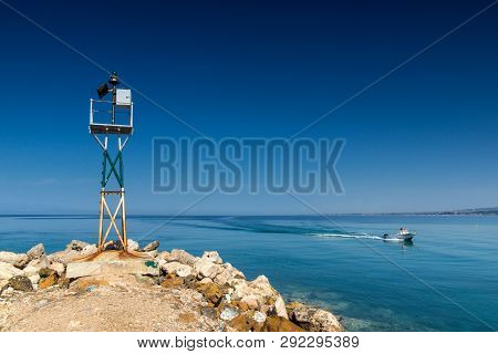 Nea Poteidaia, Greece - June 24, 2014: Summer View Of Town Of Nea Poteidaia, Kassandra, Chalkidiki, 