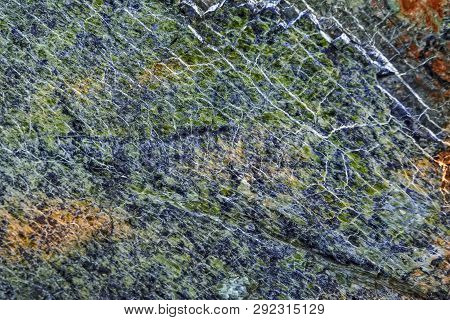 Natural Surface Texture Of Serpentinite Mined In The Ural Mountains