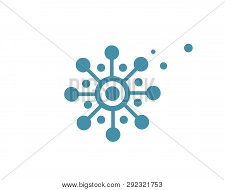 Dandelion Flower Logo Vector Template  Vector