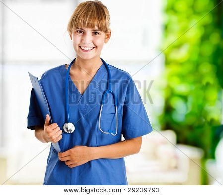 Smukke sygeplejerske protrait
