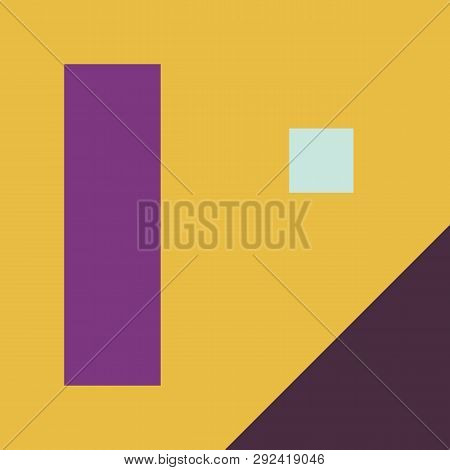 Vector Geometric Background In Material Design Style. Universal Simple Minimalistic Colorful Pattern