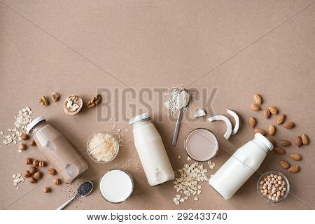 Various Plant Based Milk