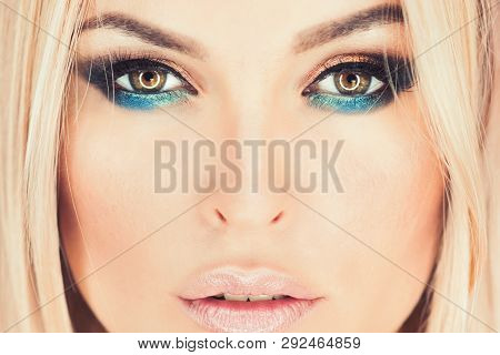 Woman With Eye Color, Makeup Face, Beauty. Skincare, Skin Treatment, Therapy. Beauty, Look, Youth, M