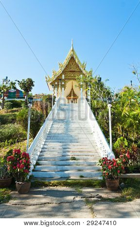 Landskab af Wat Thaton tempel, Chiangmai province, Thailand