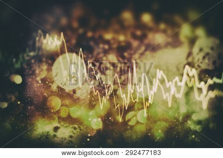 Candle Stick Graph Chart Of Stock Market Investment Trading. The Forex Graph Chart On The Digital Sc