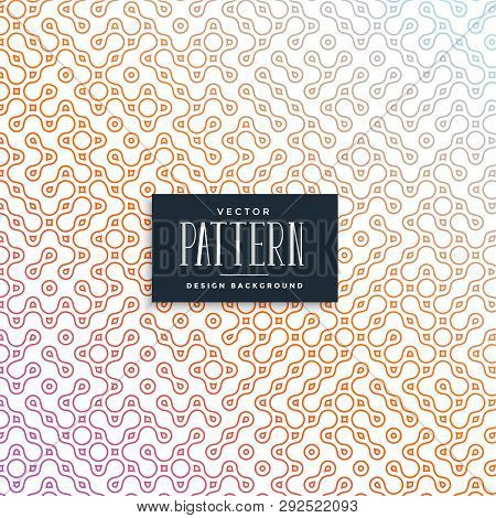 Elegant Link Chain Style Truchet Pattern Vector Illustration