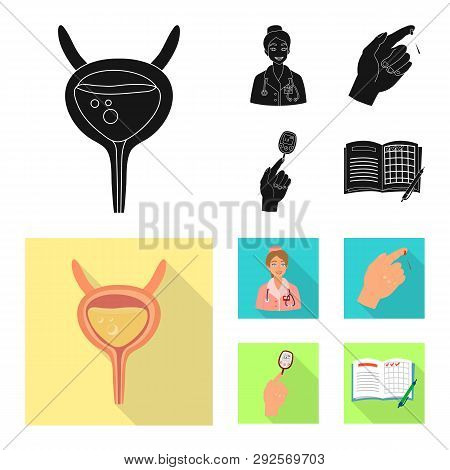 Isolated Object Of Diet And Treatment  Logo. Collection Of Diet And Medicine Stock Symbol For Web.