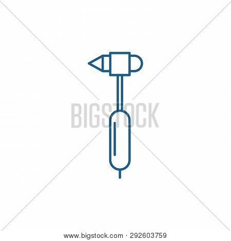 Endoscope Line Icon Concept. Endoscope Flat  Vector Symbol, Sign, Outline Illustration.