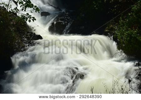 Kumily Waterfalls On The Hilly Route Of Kumily To Thekkady