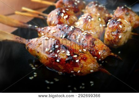 Japanese Meatball Grill  Or Tsukune.