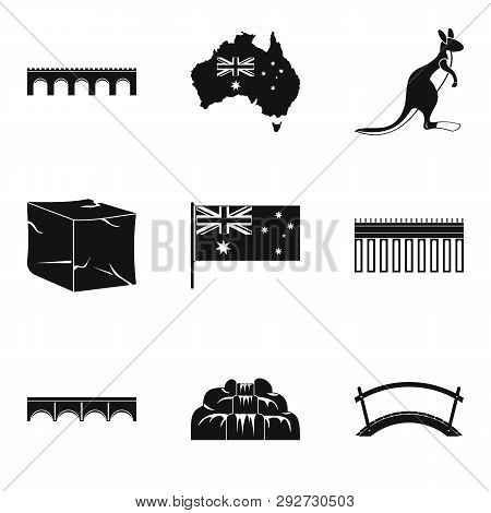 Wayside Icons Set. Simple Set Of 9 Wayside Icons For Web Isolated On White Background