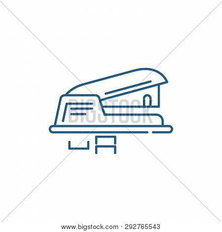 Hole Puncher Line Icon Concept. Hole Puncher Flat  Vector Symbol, Sign, Outline Illustration.