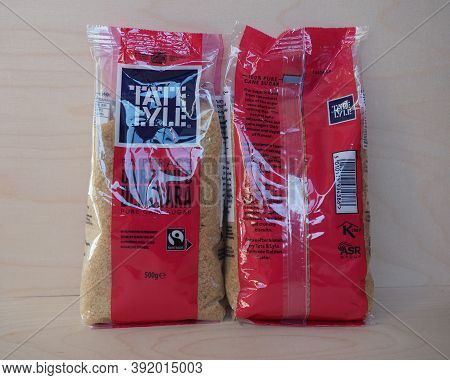 Liverpool - Oct 2020: Tate Lyle Cane Sugar Packet