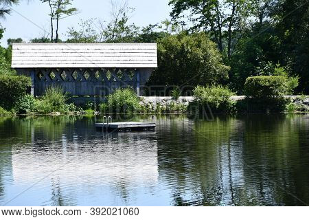 Killingworth, Ct - Jul 4: Lavender Pond Farm In Killingworth, Connecticut, As Seen On July 4, 2020. 