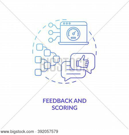 Feedback And Scoring Concept Icon. Different People Way Of Thinking. Future Internet People Raiting.