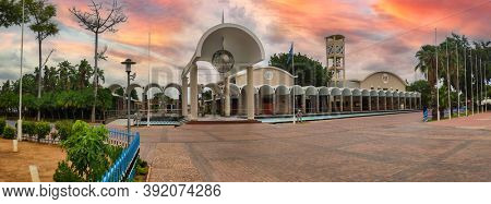 Botswana, Gaborone, 12.23.2019, landmarks of Botswana, house of the parliament in the capital Gaborone