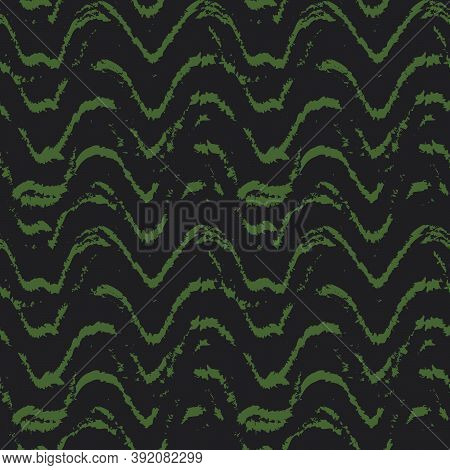 Green Brush Stroke Fur Seamless Pattern