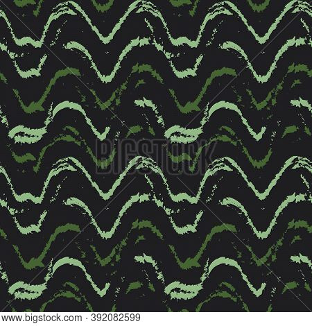 Green Brush Stroke Fur Seamless Pattern