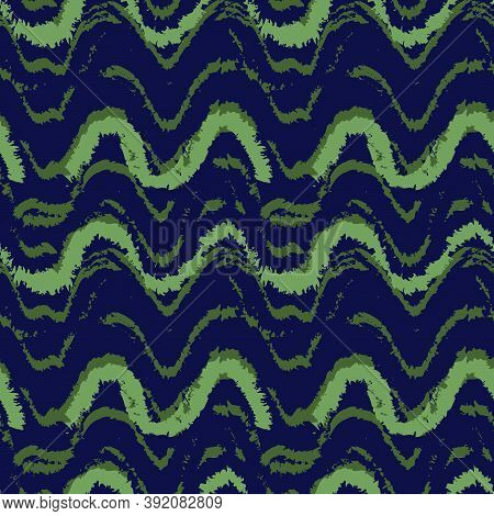 Green Brush Stroke Fur Seamless Pattern