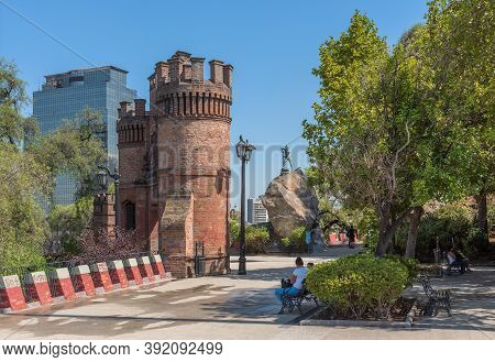 Santa Lucia Hill Park In Downtown Santiago, Chile