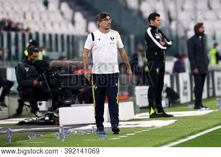 Torino, Italy. 25th October 2020. Ivan Juric Head Coach Of Hellas Verona Fc In Action During The Ser