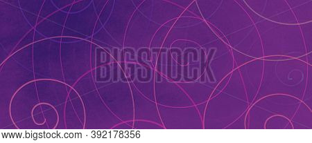 Tangled Scrawl Background. Pink Abstract Line Texture. Chaotic Kids Design. Purple Geometric Round D